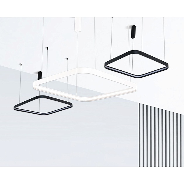 Подвесной светодиодный светильник Italline IT013-6024 black 3000K Фото № 3