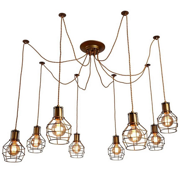 Подвесная люстра Arte Lamp 75 A9182SP-8BZ Фото № 1