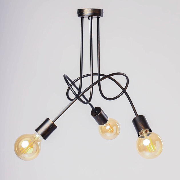 Потолочная люстра Adilux Tango Black Patina 10133 Фото № 1