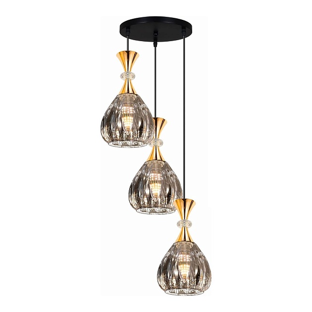 Подвесная люстра Reluce 09015-0.9-03 Smoke Фото № 1