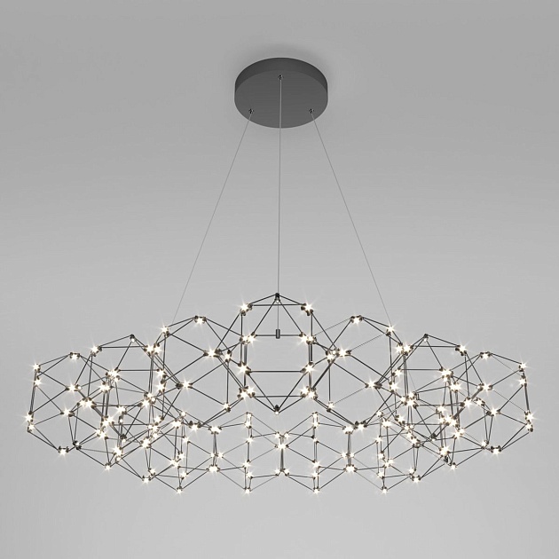 Подвесной светодиодный светильник Eurosvet Uma 90169/15 черный жемчуг Фото № 1