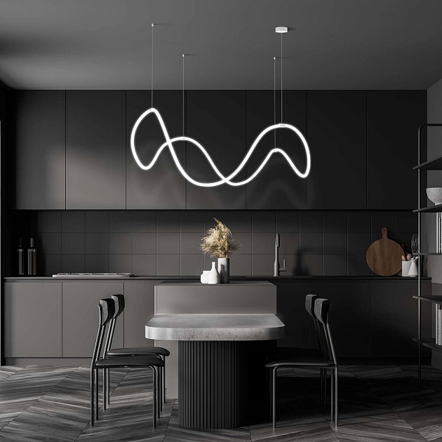 Подвесной светодиодный светильник Eurosvet 90288/1 белый Фото № 2