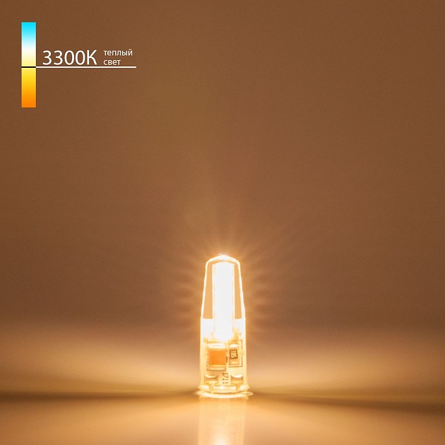 Лампа светодиодная Elektrostandard G4 3W 3300K прозрачная a049594 Фото № 2