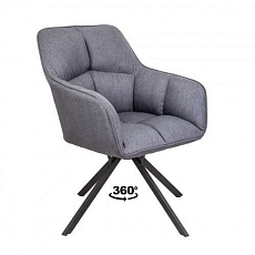 Поворотное кресло AksHome Virginia темно-серый, ткань 70487
