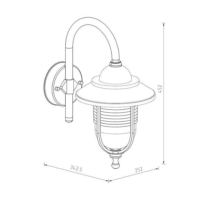 Уличный настенный светильник Escada 30010W/01 Фото № 2