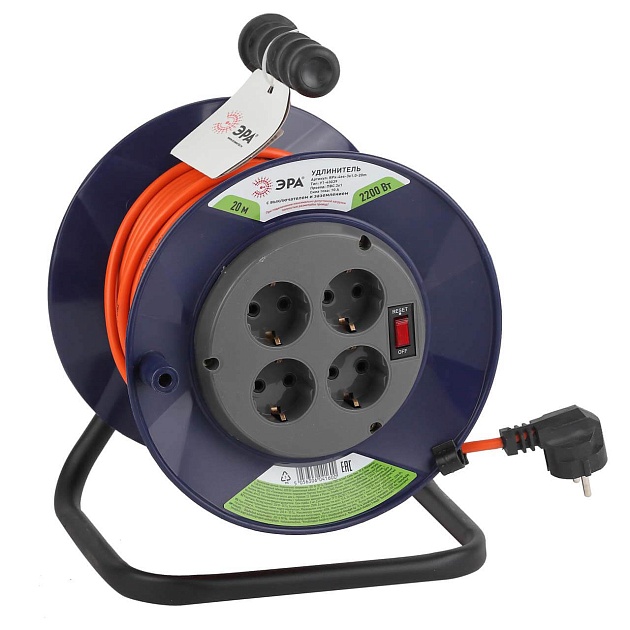 Удлинитель силовой ЭРА RPx-4es-3х1.0-20m Б0043054 Фото № 1