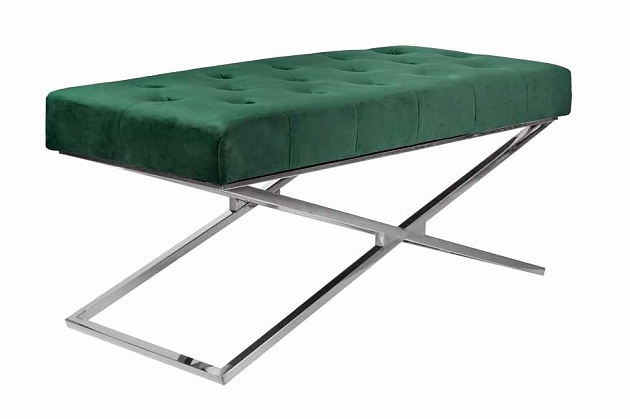 Банкетка ArtHomeDecor Cross ID-78 CR Green Фото № 3