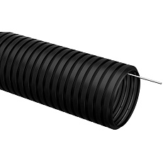 Труба гофрированная ПНД d=16мм с зондом черная (100м) IEK CTG20-16-K02-100-1