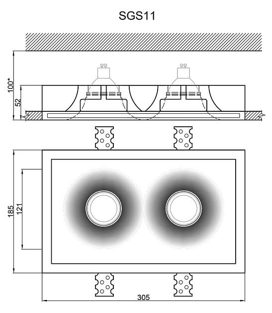 Встраиваемый светильник Artpole SGS11 Фото № 3