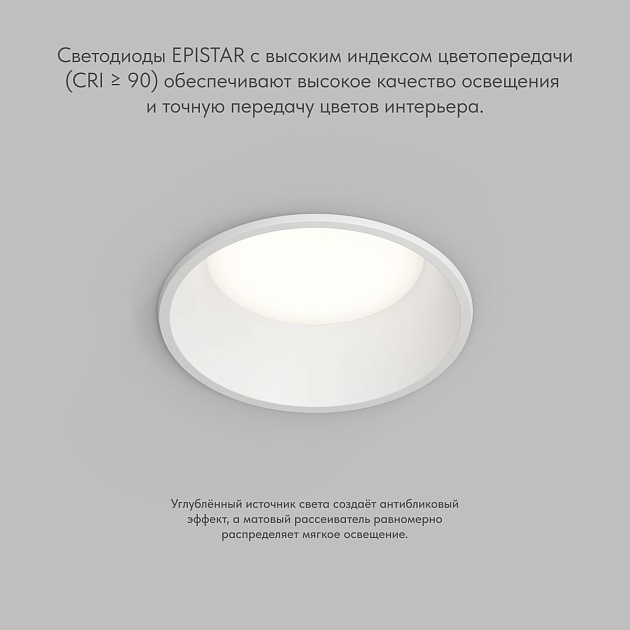 Точечный светильник Denkirs Trim DK2450-WH изображение 4 Точечный светильник Denkirs Trim DK2450-WH Фото № 4