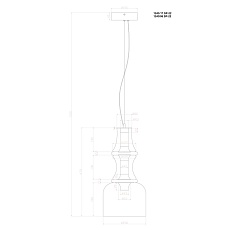Подвесной светодиодный светильник Divinare Volturn 1243/17 SP-22 1