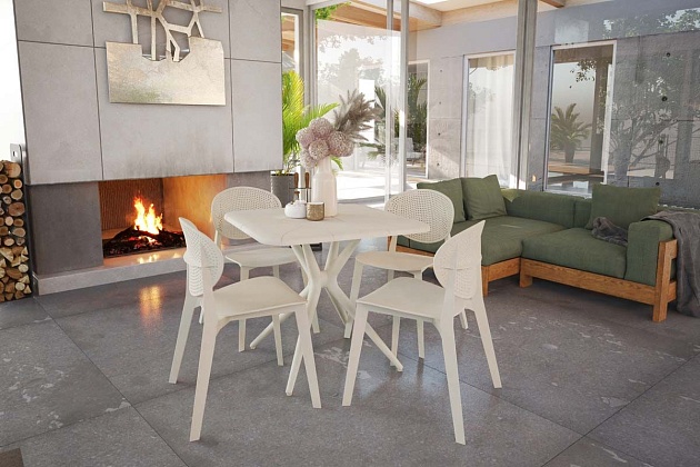 Обеденная группа Sheffilton SHT-DS193 бежевый 9782418601 Фото № 5