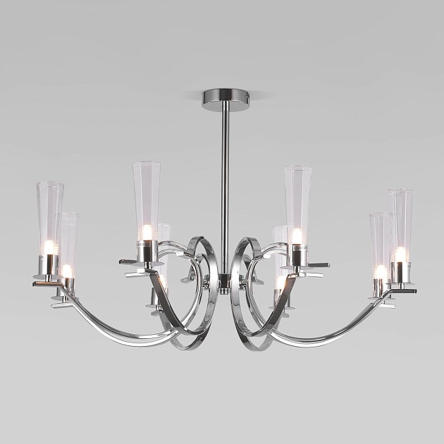 Подвесная люстра Eurosvet Rosher 60141/8 хром изображение 1 Подвесная люстра Eurosvet Rosher 60141/8 хром Фото № 1