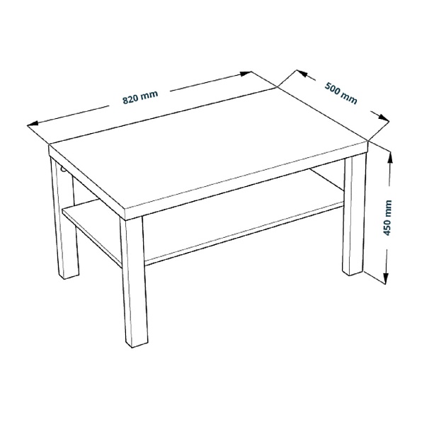 Журнальный стол Шведский Стандарт ENKEL 82 S00128 Фото № 3