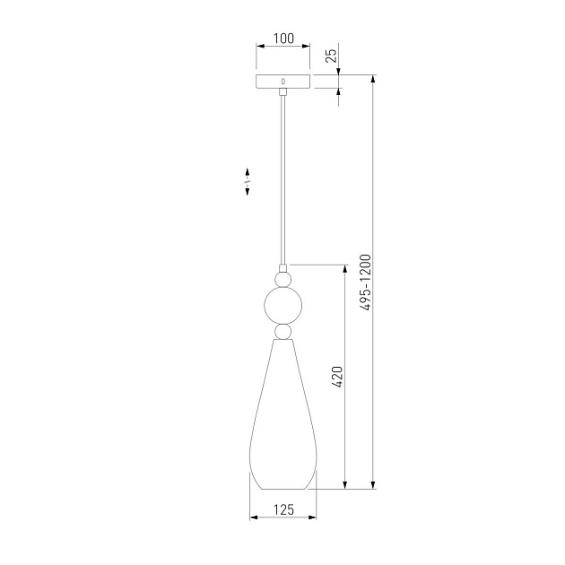 Подвесной светильник Eurosvet Ilario 50202/1 прозрачный изображение 2 Подвесной светильник Eurosvet Ilario 50202/1 прозрачный Фото № 2