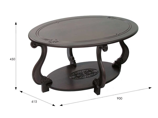 Журнальный стол Мебелик Овация (М) 000234 изображение 3 Журнальный стол Мебелик Овация (М) 000234 Фото № 3