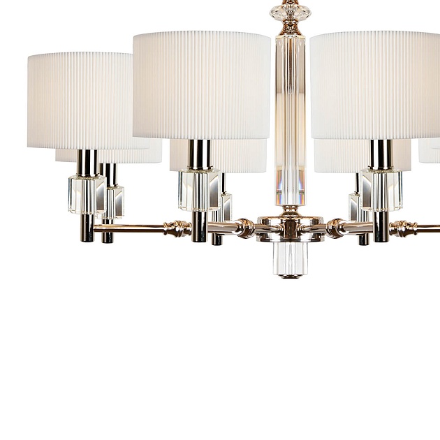 Подвесная люстра iLamp Alexa P2404-8 Nickel изображение 2 Подвесная люстра iLamp Alexa P2404-8 Nickel Фото № 2