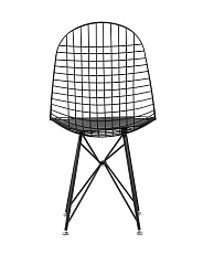 Кухонный стул Stool Group Eiffel черный с черной подушкой AFR-18B-P1 BL/BL 2