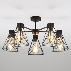 Потолочная люстра Eurosvet 70107/5 черный