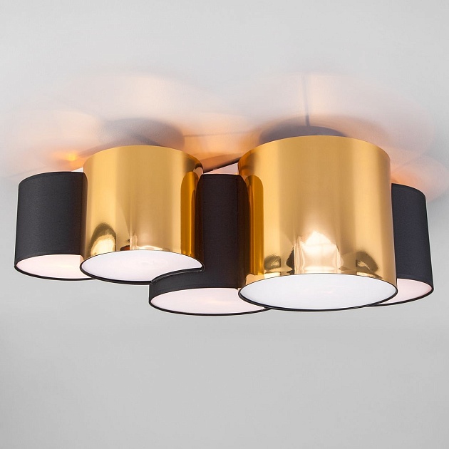 Потолочный светильник TK Lighting 3447 Mona Black/Gold Фото № 1