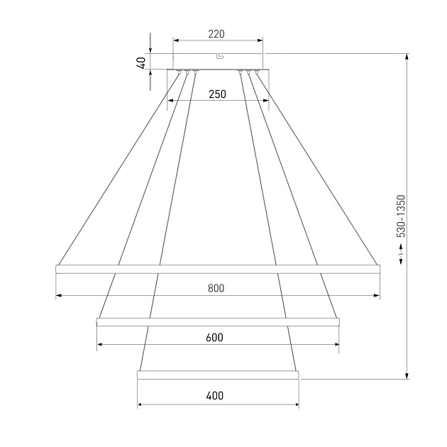 Подвесной светодиодный светильник Eurosvet Collars 90264/3 белый изображение 2 Подвесной светодиодный светильник Eurosvet Collars 90264/3 белый Фото № 2