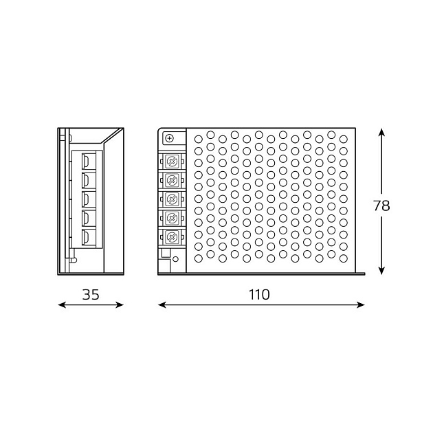 Блок питания Gauss 40W 12V IP20 BT502 Фото № 3