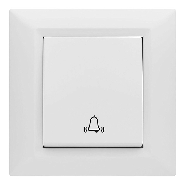 Выключатель Звонок Vesta-Electric Roma белый FVKZ010101BEL изображение 1 Выключатель Звонок Vesta-Electric Roma белый FVKZ010101BEL Фото № 1