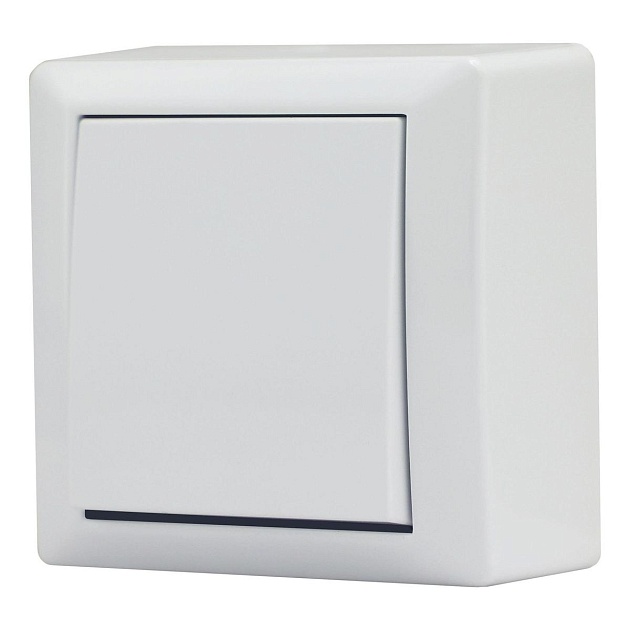 Выключатель одноклавишный Vesta-Electric Mega белый FVK030101BEL изображение 1 Выключатель одноклавишный Vesta-Electric Mega белый FVK030101BEL Фото № 1