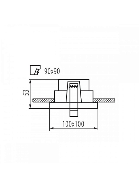 Встраиваемый светильник Kanlux Reul DTL W/B 33661 Фото № 2