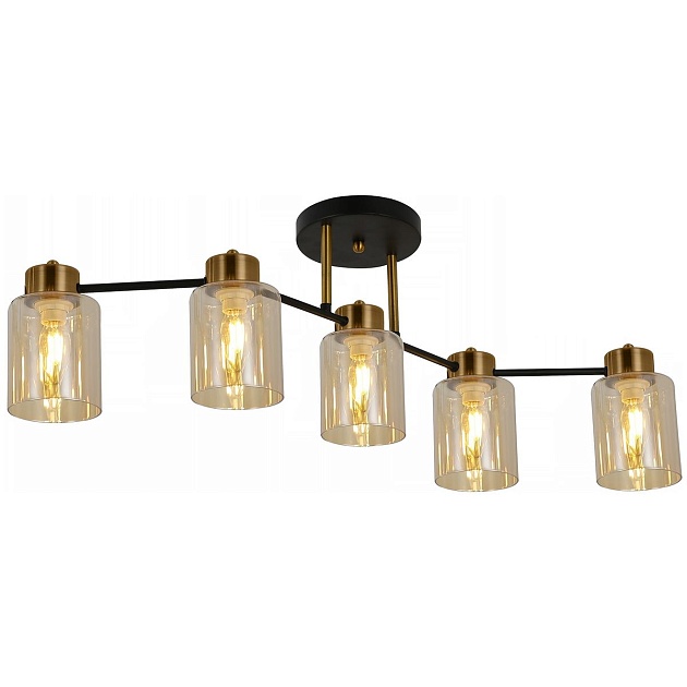 Потолочная люстра Illumico IL6111-5COU-79 BK GD изображение 1 Потолочная люстра Illumico IL6111-5COU-79 BK GD Фото № 1