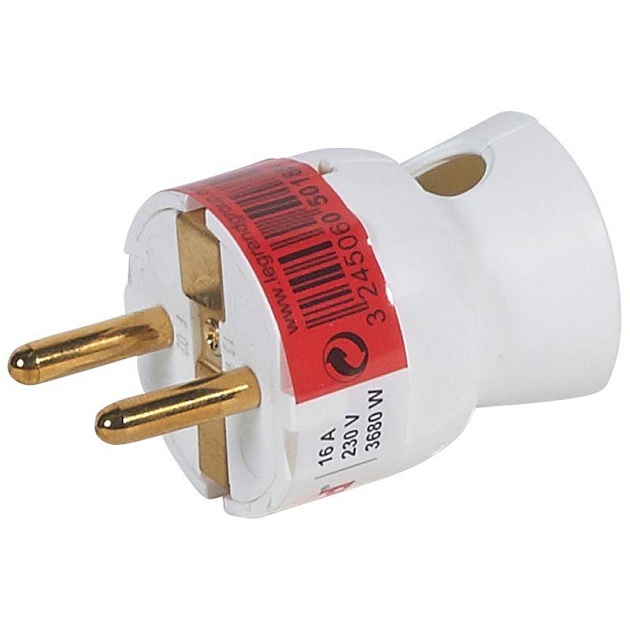 Вилка 2К+3 Legrand Helium 050188 Фото № 1