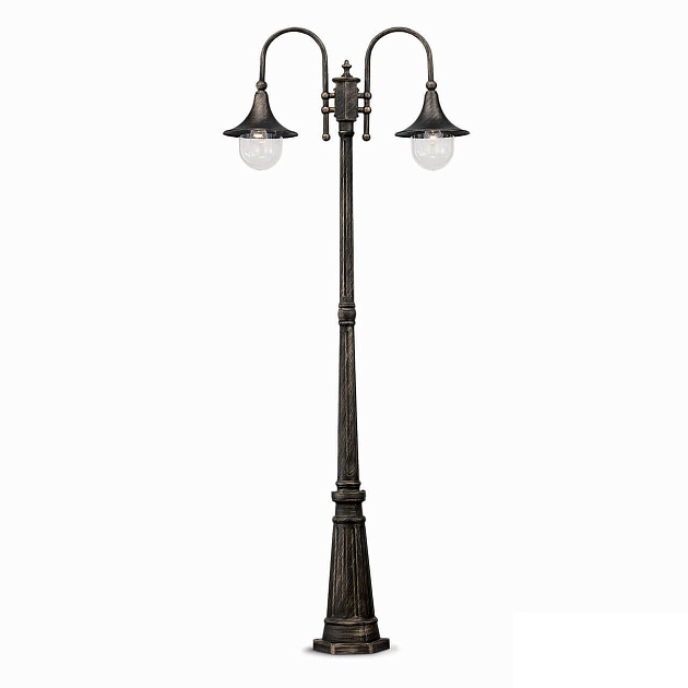 Садово-парковый светильник Ideal Lux Cima Pt2 Nero Antico 024097 Фото № 1