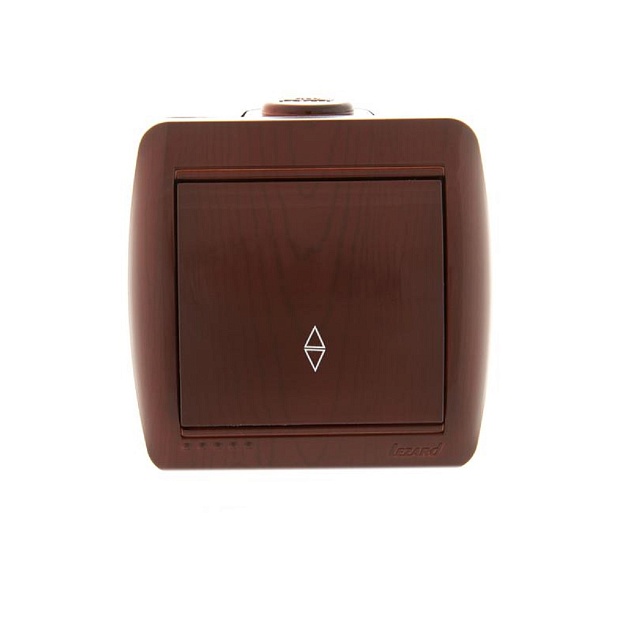 Выключатель проходной Lezard Nata вишня 710-0600-105 изображение 1 Выключатель проходной Lezard Nata вишня 710-0600-105 Фото № 1