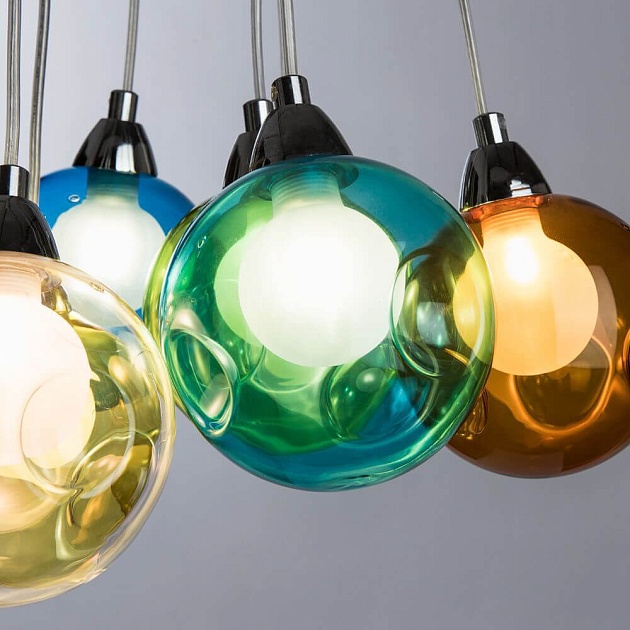 Подвесная светодиодная люстра Arte Lamp Pallone A3026SP-9CC Фото № 2