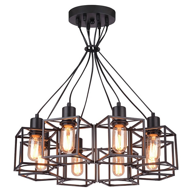 Подвесная люстра Lussole Loft Badger GRLSP-9541 Фото № 1