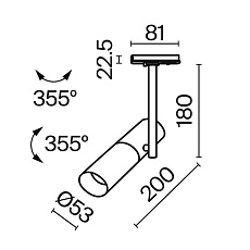Трековый светильник Maytoni Track TR005-1-GU10-B 1