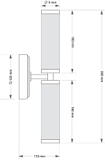 Настенный светильник KUTEK SALETTO SAL-K-2(Z) 1