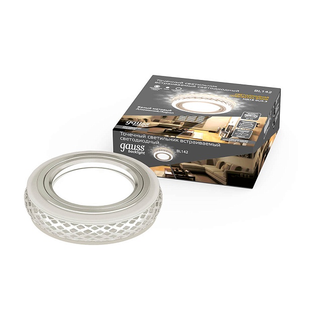 Встраиваемый светильник Gauss Backlight с подсветкой BL142 Фото № 3