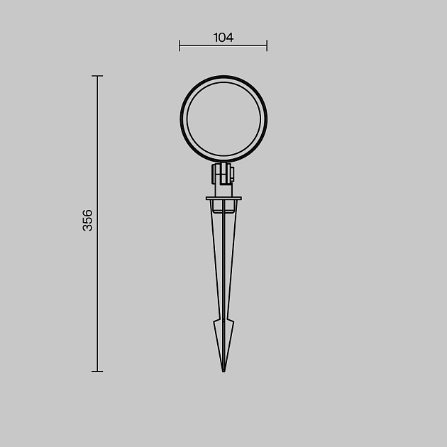 Ландшафтный светильник Maytoni Outdoor O495FL-L25B3K Фото № 3