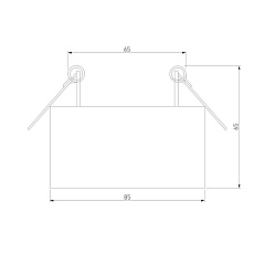 Встраиваемый светодиодный светильник Elektrostandard Glam 25095/LED a065709 1