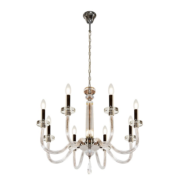 Подвесная люстра iLamp Vibe P9474-8 Nickel изображение 4 Подвесная люстра iLamp Vibe P9474-8 Nickel Фото № 4