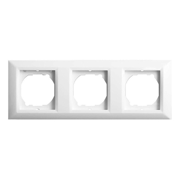 Рамка 3-постовая Vesta-Electric Roma белый FRM010301BEL изображение 1 Рамка 3-постовая Vesta-Electric Roma белый FRM010301BEL Фото № 1