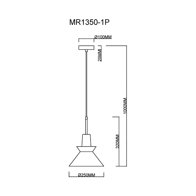 Подвесной светильник MyFar Kristina MR1350-1P Фото № 2