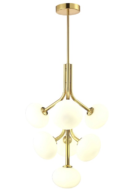 Подвесная люстра Crystal Lux ALICIA SP7 GOLD/WHITE изображение 2 Подвесная люстра Crystal Lux ALICIA SP7 GOLD/WHITE Фото № 2
