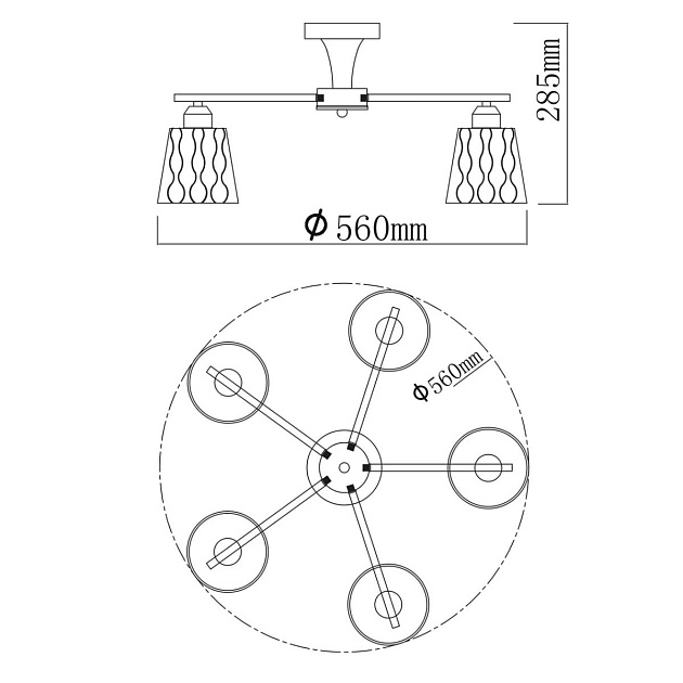 Потолочная люстра De City Вита 220013005 Фото № 10