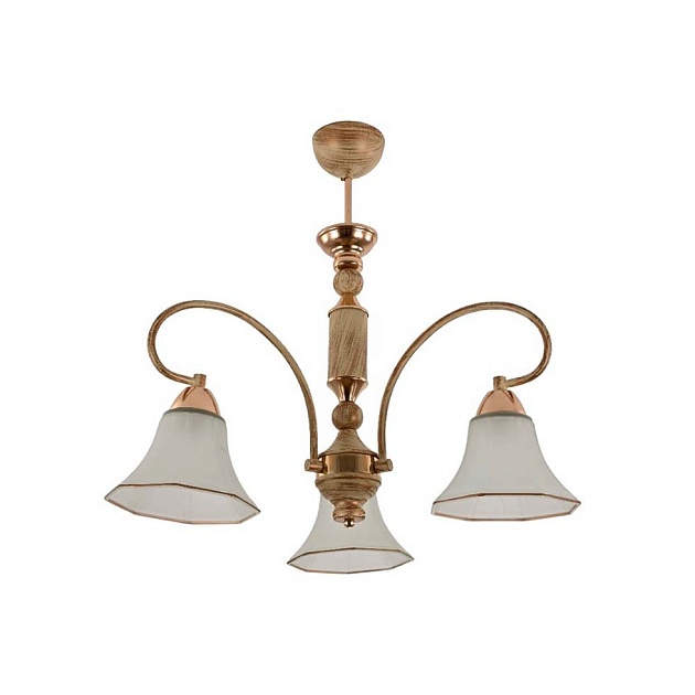 Подвесная люстра ЭкономСвет 13140/3WG+FGD WT Фото № 1