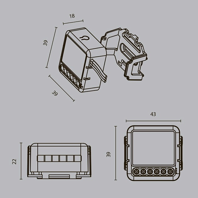 Выключатель трехканальный Wi-Fi Maytoni Technical MD003 Фото № 3