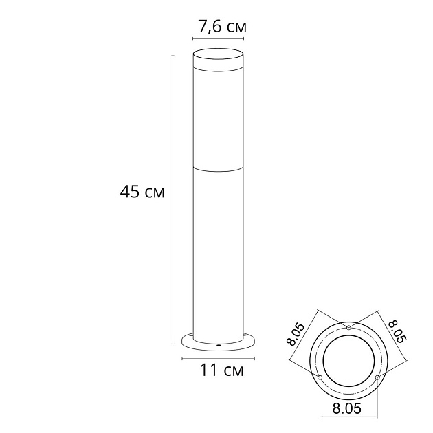 Уличный светильник Arte Lamp Salire A3158PA-1BK Фото № 2
