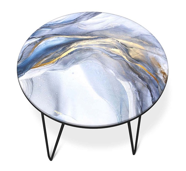 Журнальный стол Sheffilton SHT-CT27 млечный путь/черный муар 4007482115 Фото № 7