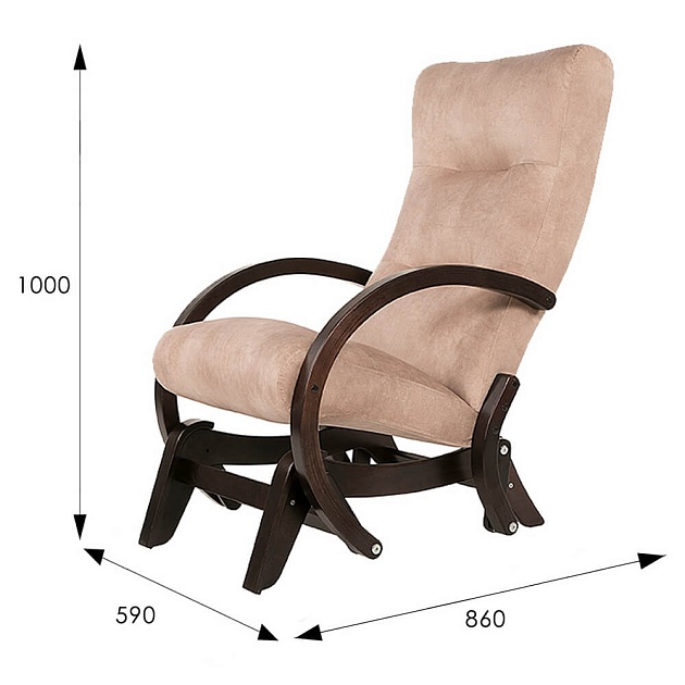 Кресло-качалка Мебелик Мэтисон 005006 изображение 3 Кресло-качалка Мебелик Мэтисон 005006 Фото № 3